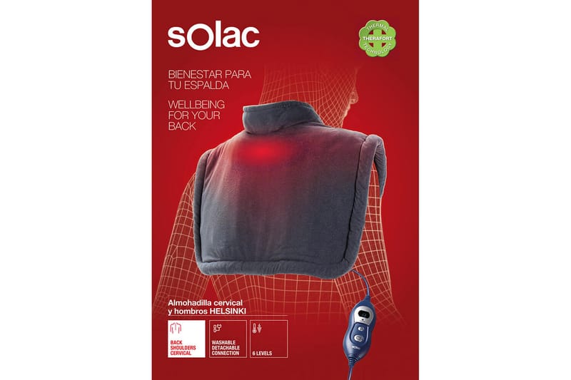 Ergonomisk Varmepude Solac Helsinki Nakke & Skuldre - Tekstiler - Pude & plaid - Specialpude - Hvedepude & varmepude