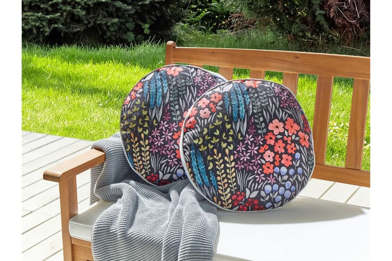 Sylvan Lake Udendørspude 40 cm Rund - Sort - Møbler - Borde - Sofabord