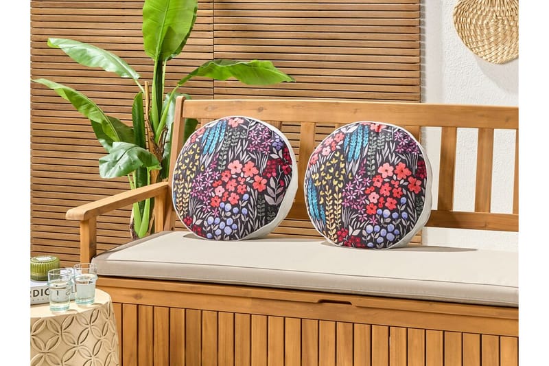 Sylvan Lake Udendørspude 40 cm Rund - Sort - Møbler - Borde - Sofabord