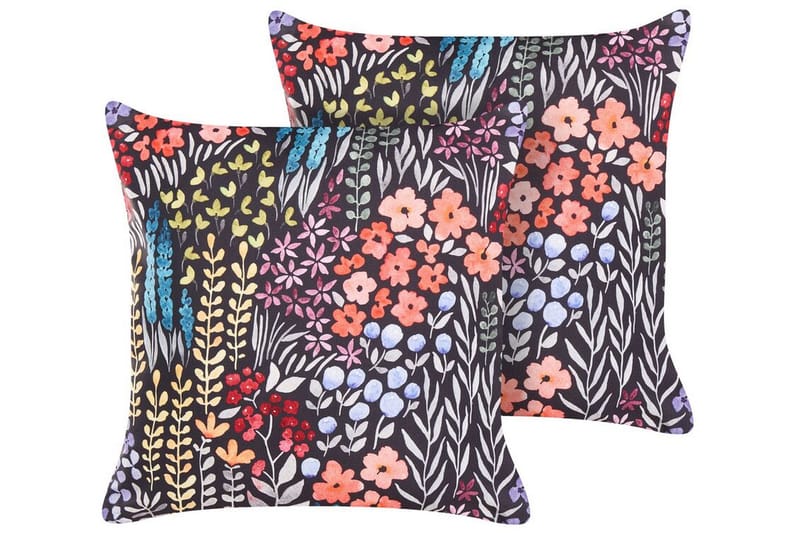 Sylvan Lake Udendørspude 45x45 cm - Sort - Tekstiler - Pude & plaid - Udendørs puder
