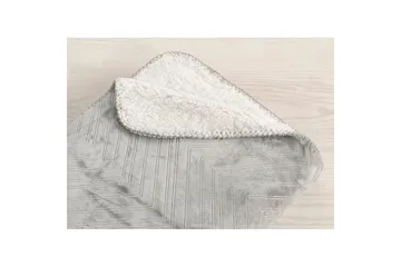 Tæppe Sherpa 130 x 170 cm - Grå - Tekstiler - Pude & plaid - Tæpper & plaider