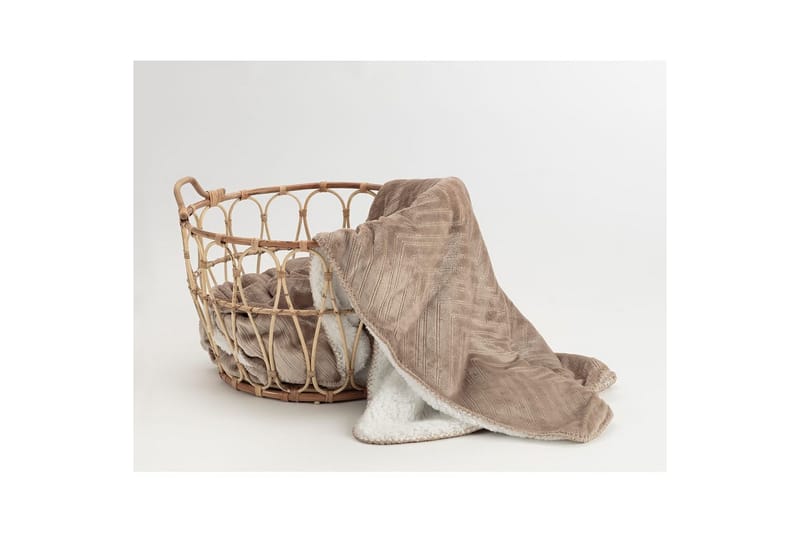 Tæppe Sherpa 130 x 170 cm - Linned - Tekstiler - Pude & plaid - Tæpper & plaider