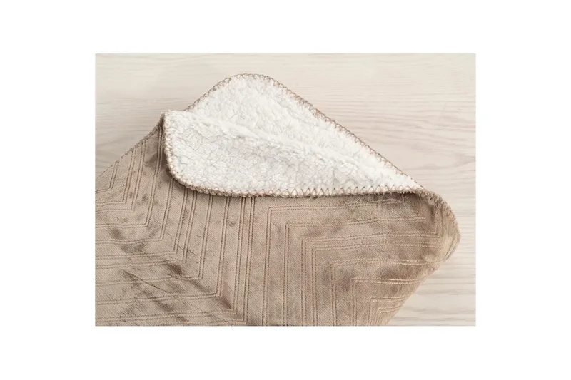 Tæppe Sherpa 130 x 170 cm - Linned - Tekstiler - Pude & plaid - Tæpper & plaider