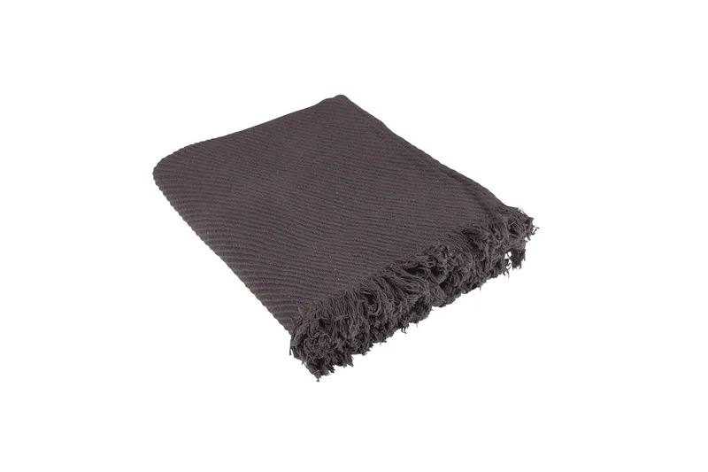 Kasper Plaid 130x170 cm, Grafitgrå