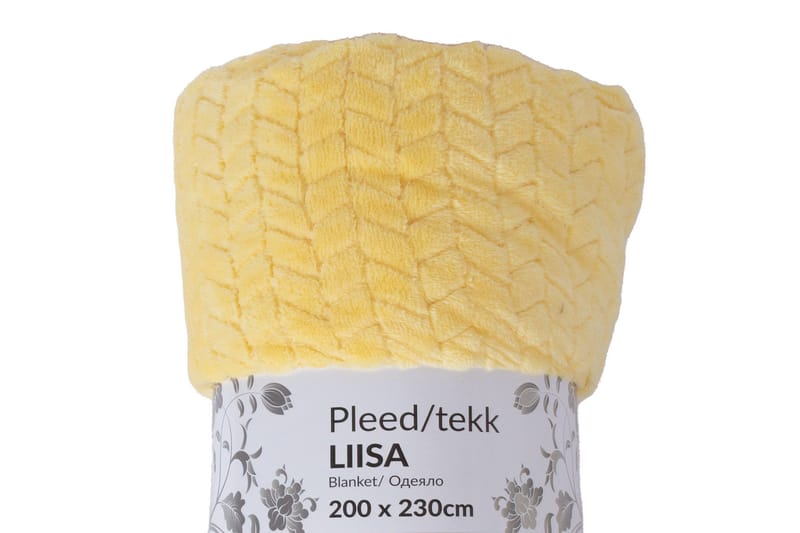 Liisa Tæppe XL 200x230 cm Gul - Tekstiler - Pude & plaid - Tæpper & plaider