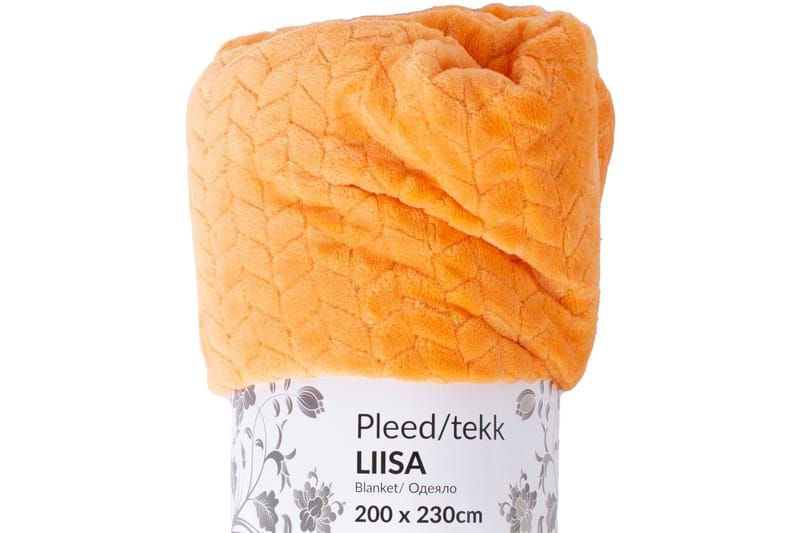 Liisa Tæppe XL 200x230 cm Orange - Tekstiler - Pude & plaid - Tæpper & plaider