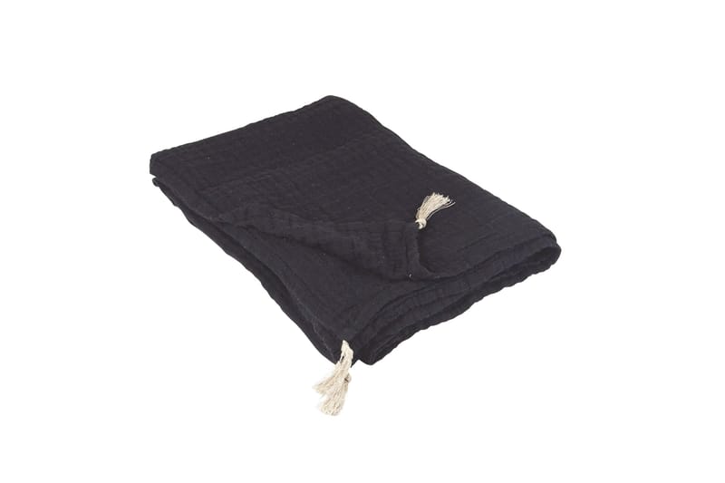 Mabiya Plaid 130x170 cm - Sort - Tekstiler - Pude & plaid - Tæpper & plaider