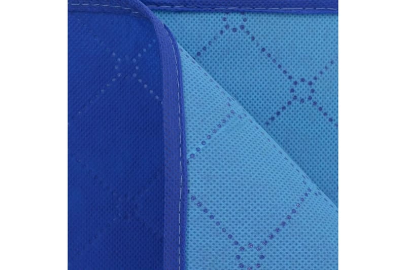 picnictæppe blåt og lyseblåt 100x150 cm - Flerfarvet - Tæpper & plaider