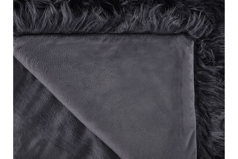 Plaid 200 x 220 cm Sort DELICE - Sort - Tekstiler - Pude & plaid - Tæpper & plaider