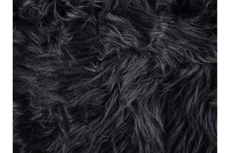 Plaid 200 x 220 cm Sort DELICE - Sort - Tekstiler - Pude & plaid - Tæpper & plaider