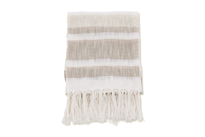 Sandy Plaid 130x170 cm, Offwhite/Beige/Brun