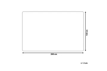 Tourza Plaid 150x200 cm Tosidet - Hvid - Tekstiler - Pude & plaid - Tæpper & plaider