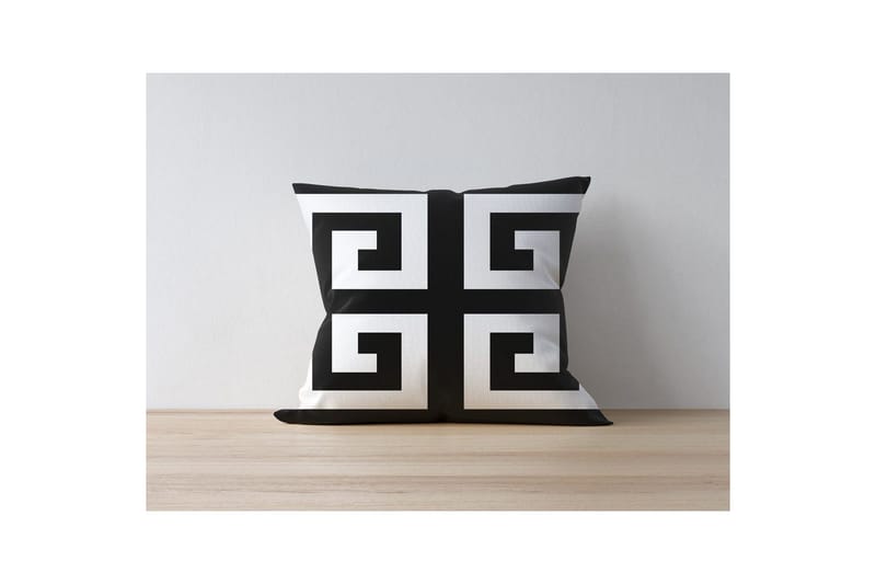 Tyrell Pyntepude 43x43 cm - Sort/Hvid - Tekstiler - Pude & plaid - Pyntepuder & pudebetræk