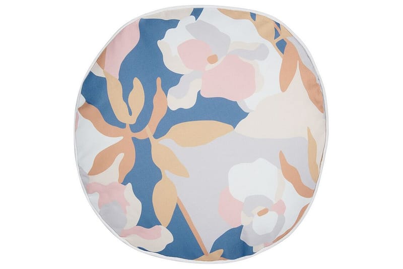 Vernole Udendørspude 40 cm Rund - Hvid/Blå/Pink - Tekstiler - Pude & plaid - Udendørs puder