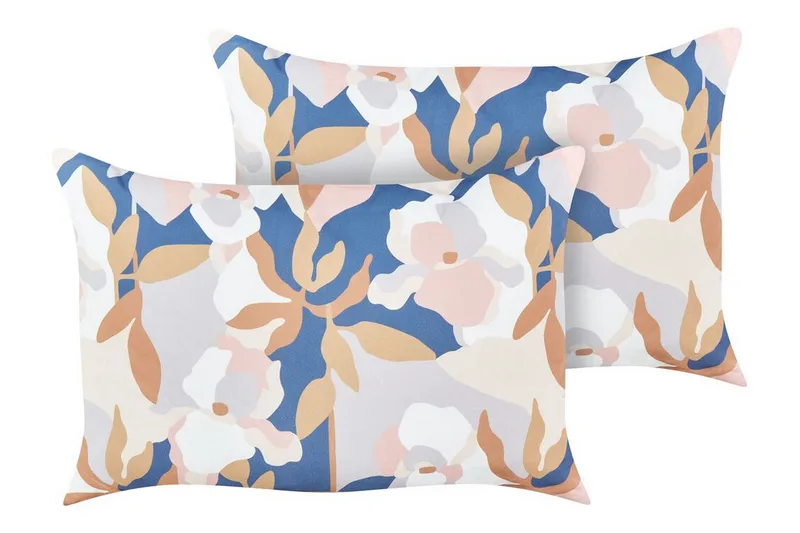 Vernole Udendørspude 42x60 cm - Hvid/Blå/Pink - Tekstiler - Pude & plaid - Udendørs puder