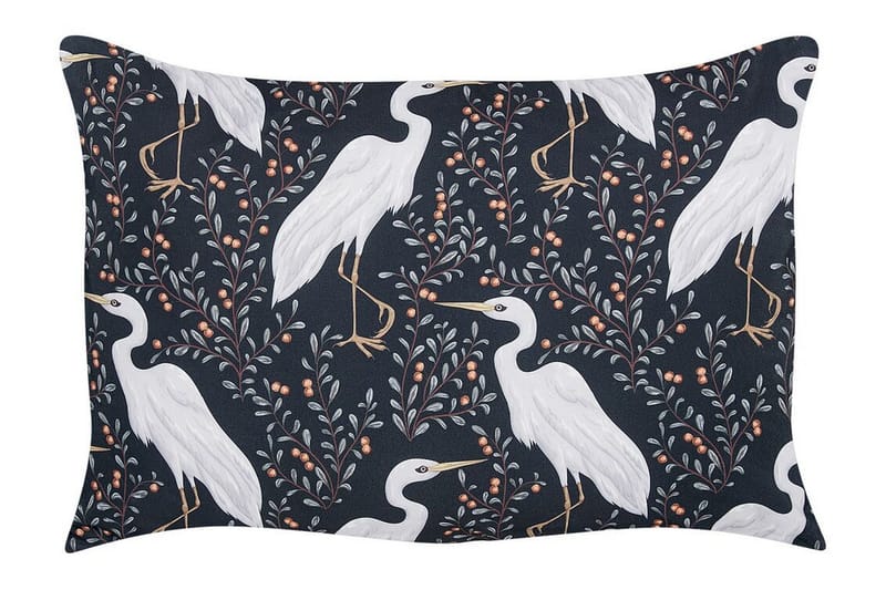 Vulcin Udendørspude 42x60 cm, Sort Og Hvid