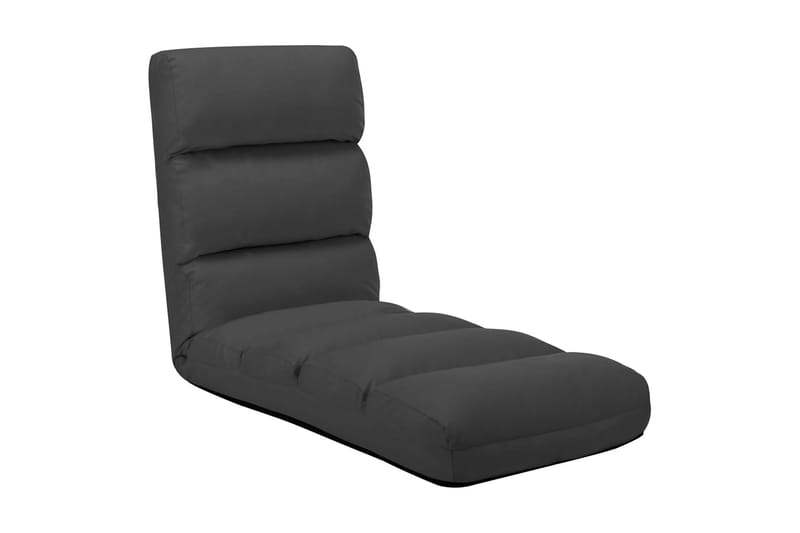 foldbar gulvstol kunstlæder antracitgr�å - Antracit - Sædehynder