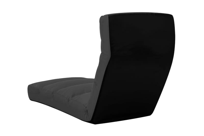 foldbar gulvstol kunstlæder antracitgrå - Antracit - Sædehynder