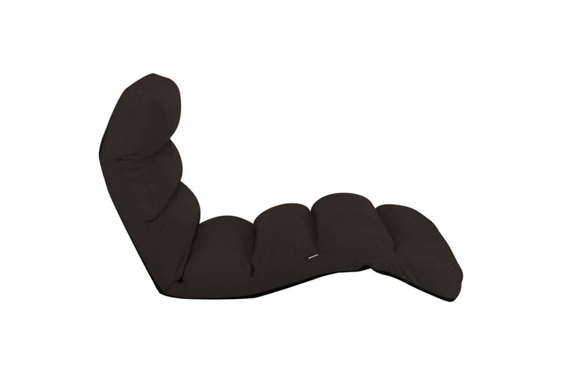 foldbar gulvstol kunstlæder brun - Brun - Sædehynder