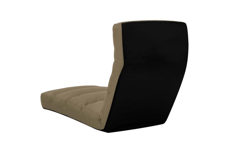 foldbar gulvstol kunstlæder cappuccinofarvet - Brun - Sædehynder