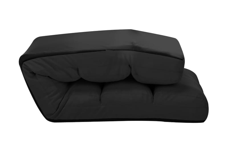 foldbar gulvstol kunstlæder sort - Sort - Sædehynder
