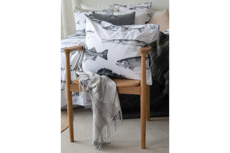 Dynebetræk Enkeltseng 2-Dele Havfisk Hvid - Tekstiler - Sengetøj - Sengesæt & dynesæt - Dynesæt enkeltseng
