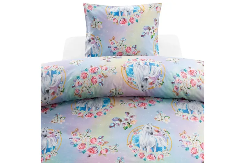 Dynebetræk Enkeltseng 2-dels Spirit Rosa, undefined