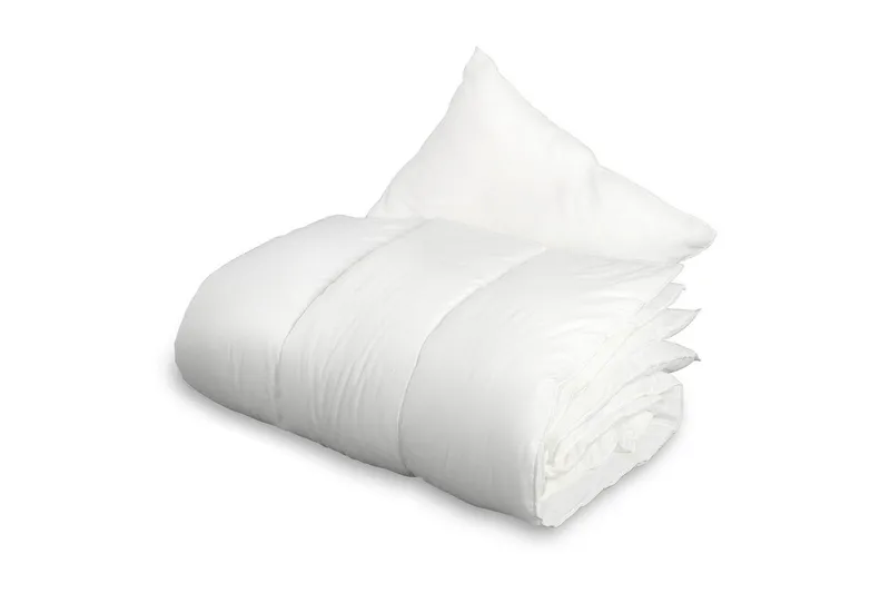 Dyne + Pude Voksen 150 x 200 cm + 50 x 60 cm Hvid, Borganäs of Sweden