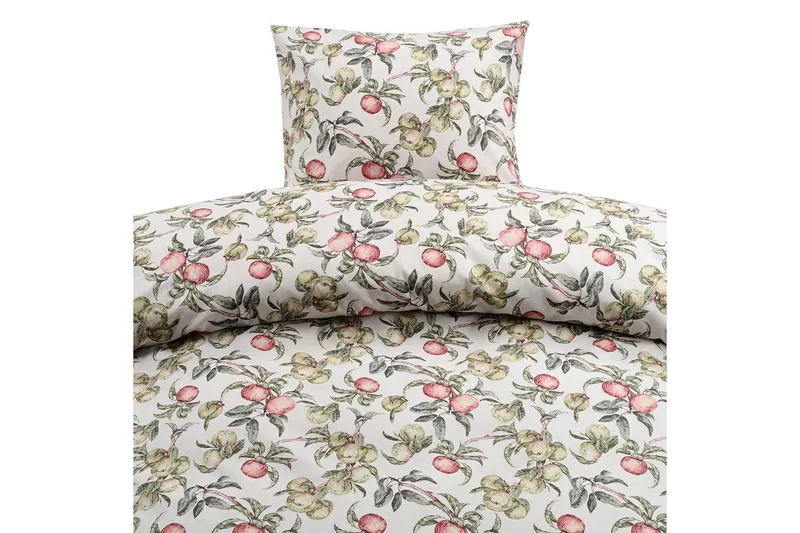 Dynebetræk Enkeltseng 2-Dele Æppellunden Multi - Grå - Tekstiler - Sengetøj - Dyne