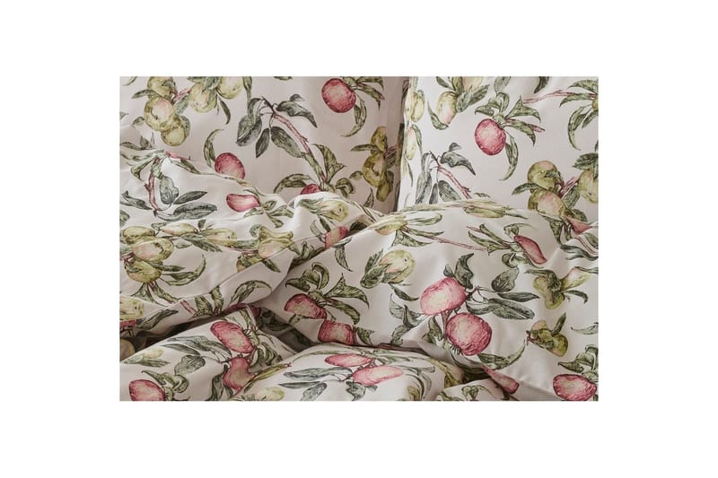Dynebetræk Enkeltseng 2-Dele Æppellunden Multi - Grå - Tekstiler - Sengetøj - Sengesæt & dynesæt