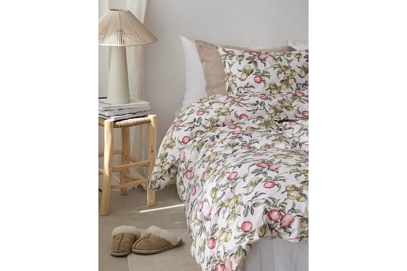 Dynebetræk Enkeltseng 2-Dele Æppellunden Multi - Grå - Tekstiler - Sengetøj - Dyne