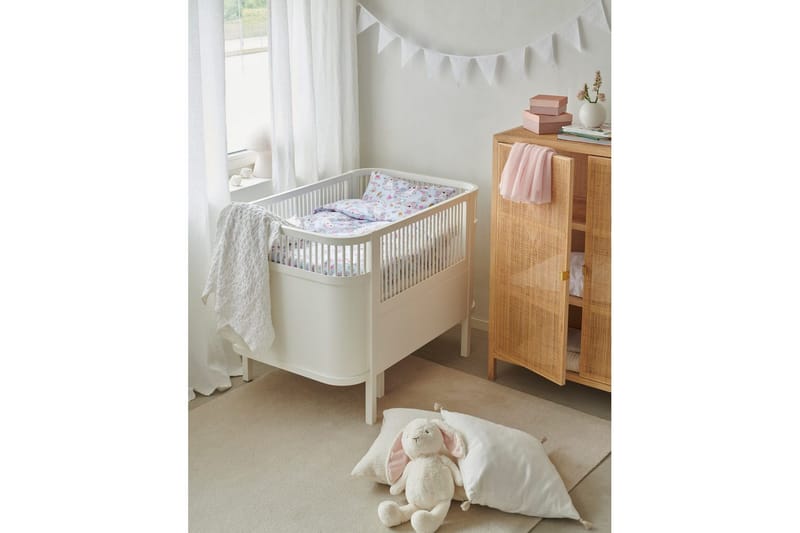 Dynebetræk til tremmeseng 2-dels Enhjørning Blå - Tekstiler - Sengetøj - Sengesæt & dynesæt