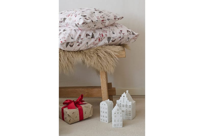 Dynebetræk til tremmeseng 2-dels Fingal Jul Hvid - Hvid - Tekstiler - Sengetøj - Dyne