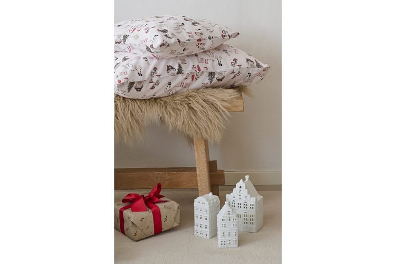 Dynebetræk til tremmeseng 2-dels Fingal Jul Hvid - Hvid - Tekstiler - Sengetøj - Dyne