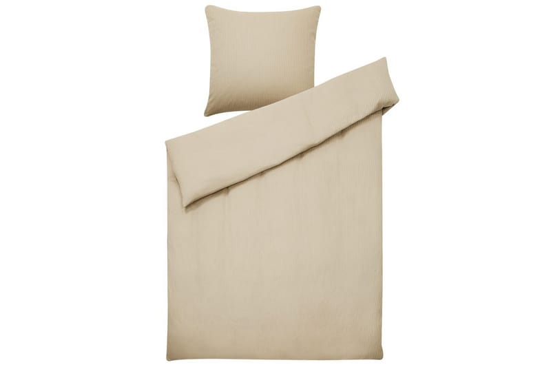 Dynebetrækssæt Avondale Beige, 200x135 cm - Beige, 200x135 cm - Tekstiler - Sengetøj - Dyne