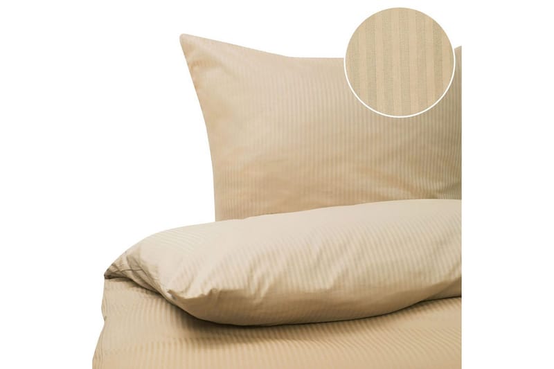 Dynebetrækssæt Avondale Beige, 220x155 cm - Beige, 220x155 cm - Tekstiler - Sengetøj - Dyne