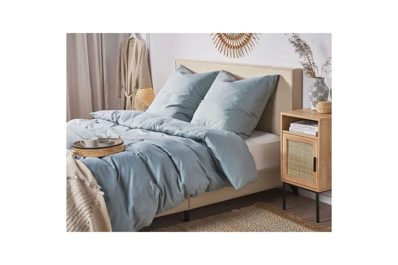 Dynebetrækssæt Avondale Grå, 220x200 cm - Grå, 220x200 cm - Tekstiler - Sengetøj - Sengesæt & dynesæt