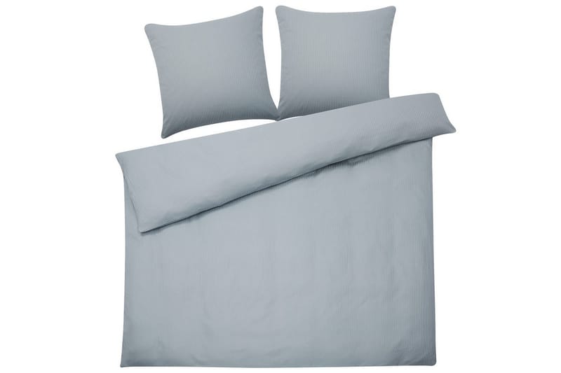 Dynebetrækssæt Avondale Grå, 220x240 cm - Grå, 220x240 cm - Tekstiler - Sengetøj - Sengesæt & dynesæt