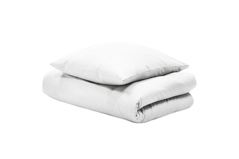 Dynebetrækssæt Avondale Hvid, 220x155 cm - Hvid, 220x155 cm - Tekstiler - Sengetøj - Sengesæt & dynesæt