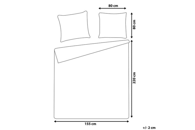 Dynebetrækssæt Ballard 220x155 cm - 220x155 cm - Tekstiler - Sengetøj - Sengesæt & dynesæt
