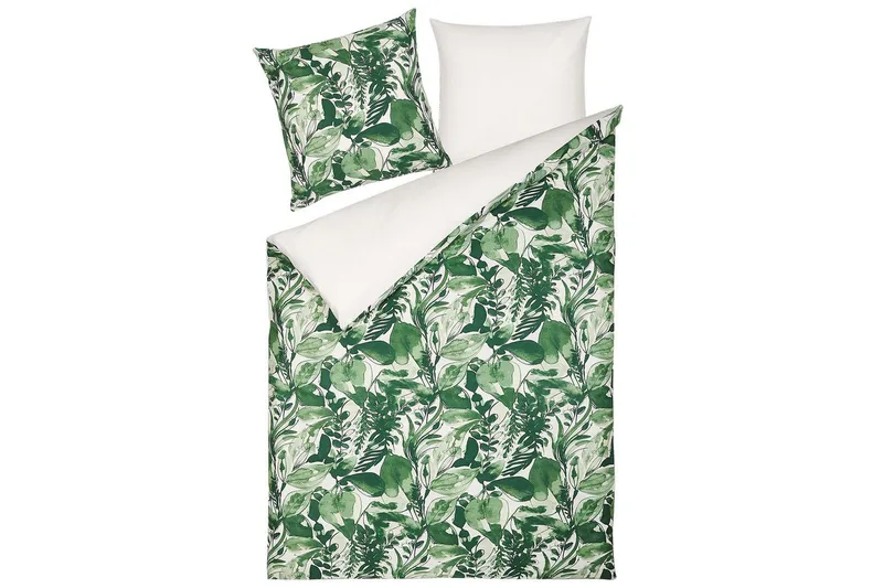 Dynebetrækssæt Greenwood 220x155 cm - 220x155 cm - Tekstiler - Sengetøj - Sengesæt & dynesæt