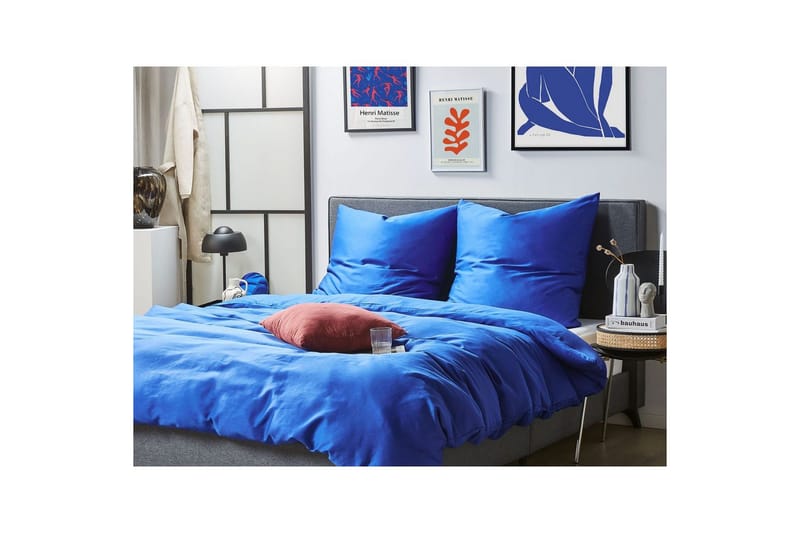 Dynebetrækssæt Harmonridge Blå, 200x135 cm - Blå, 200x135 cm - Tekstiler - Sengetøj - Sengesæt & dynesæt