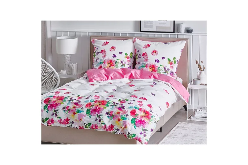 Dynebetrækssæt Larynhill 200x135 cm - 200x135 cm - Tekstiler - Sengetøj - Sengesæt & dynesæt