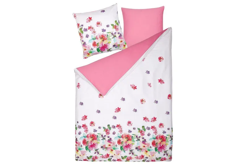 Dynebetrækssæt Larynhill 220x155 cm - 220x155 cm - Tekstiler - Sengetøj - Sengesæt & dynesæt