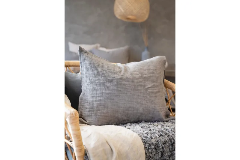 Pudebetræk Rolling 50 x 60 cm - Grå - Tekstiler - Sengetøj - Hovedpudebetræk