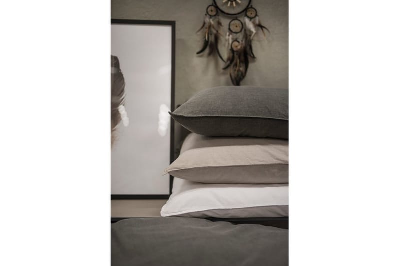 Pudebetræk Vasket 50 x 60 cm - Grå - Tekstiler - Sengetøj - Hovedpudebetræk