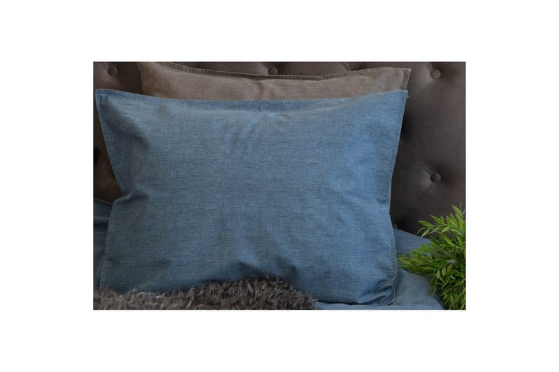 Pudebetræk Vasket 50 x 60 cm, Marineblå