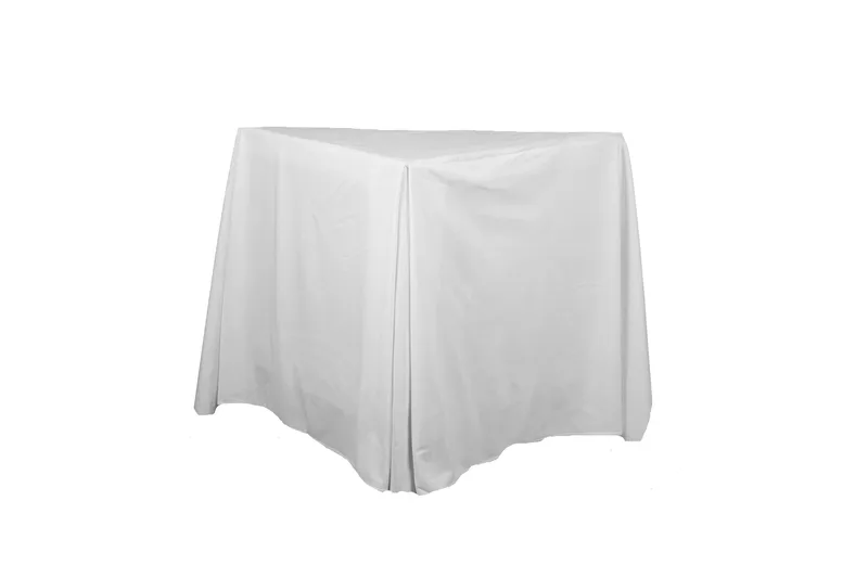 Velour Sengekappe 90x200 cm, Hvid