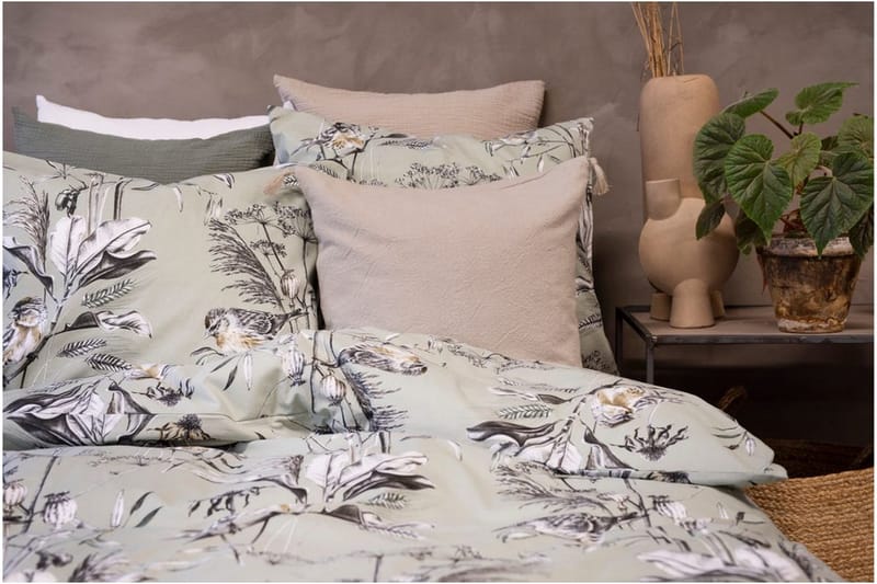 Dynebetræk Enkeltseng 2-dels Eternity - Grøn - Tekstiler - Sengetøj - Lagen