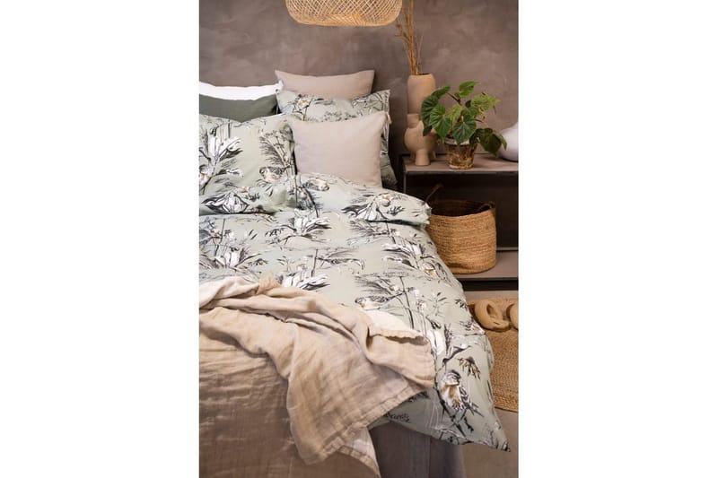 Dynebetræk Enkeltseng 2-dels Eternity - Grøn - Tekstiler - Sengetøj - Lagen